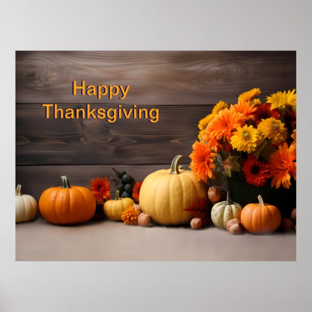 Traditional Thanksgiving Poster (Front)