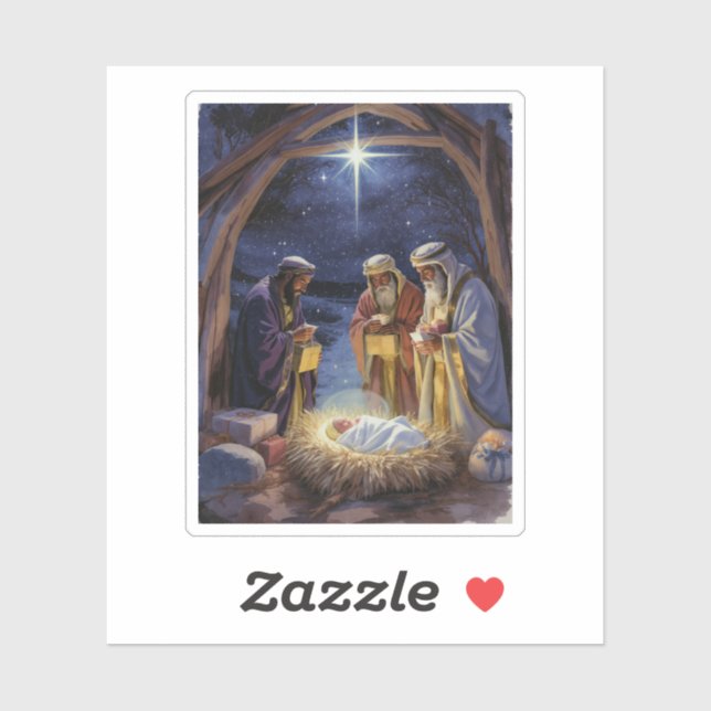 Traditional Three Wise Men Nativity (Sheet)