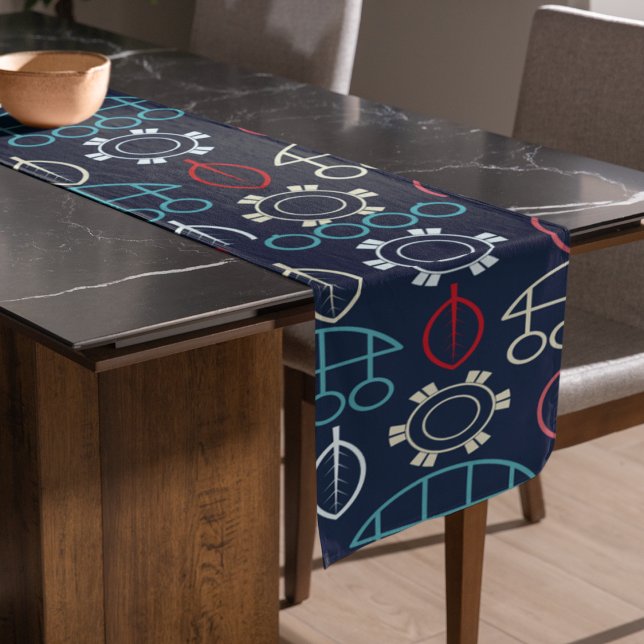 Traditional Tribal Pattern Art Long Table Runner (Table runner)