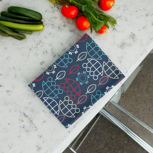 Traditional Tribal Pattern Art Tea Towel