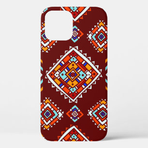 Traditional tribal pattern in ethnic style iPhone 12 case