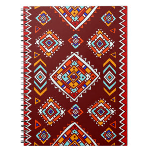 Traditional tribal pattern in ethnic style notebook