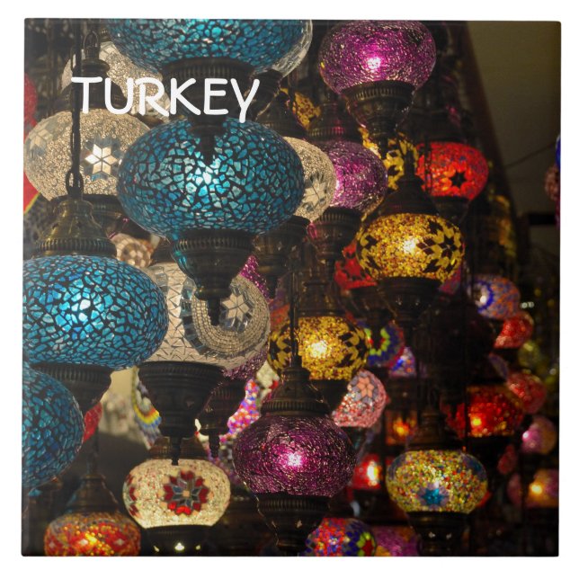 Traditional Turkish lamps Tile (Front)