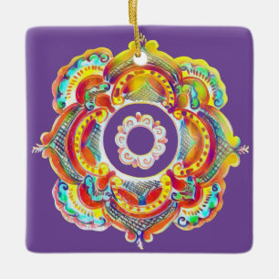 Traditional ukrainian folk decor  ceramic ornament