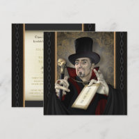 Traditional Vampire Square Party Invitations