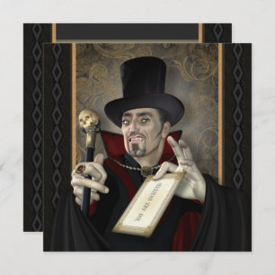 Traditional Vampire Square Party Invitations