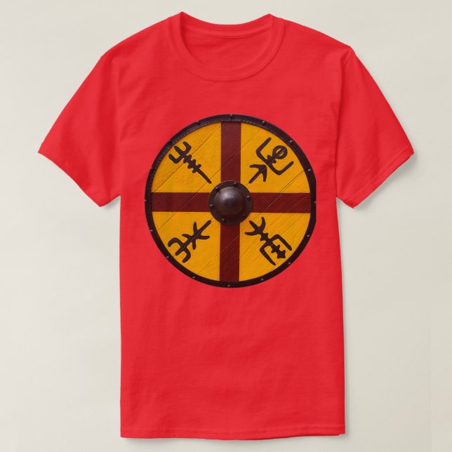 Traditional Viking Shield best design T-Shirt (Design Front)