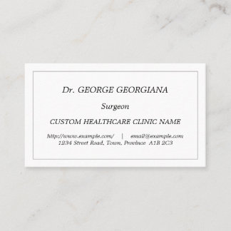 Traditional, Vintage, and Classic Business Card