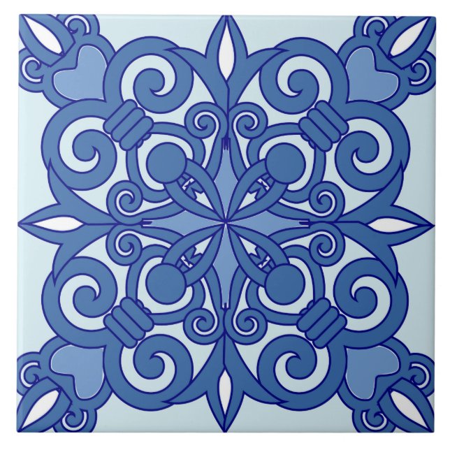 Traditional vintage arabic ceramic tiles (Front)