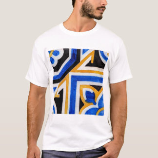 traditional vintage azulejo mosaic tile Portugal T-Shirt