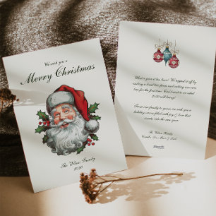 Traditional Vintage Christmas  Holiday Card