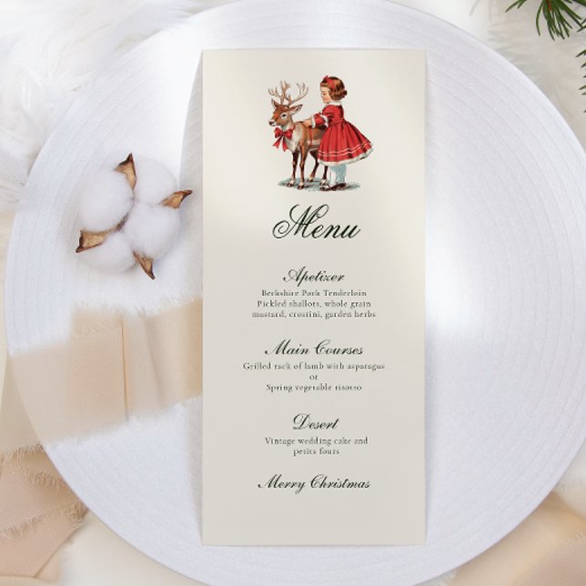 Traditional Vintage Christmas  Menu (Creator Uploaded)