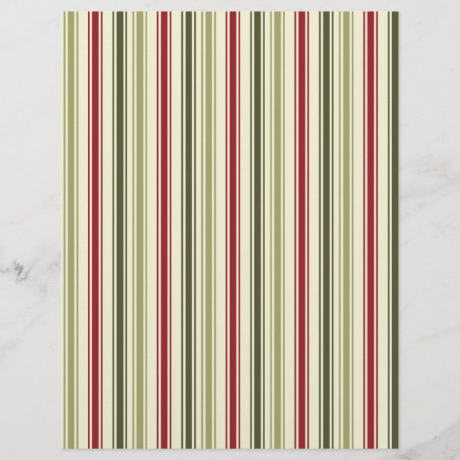 Traditional/Vintage Christmas Scrapbook Paper (Front)