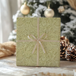 Traditional Vintage Green Christmas Wrapping Paper