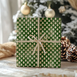 Traditional Vintage Green Christmas Wrapping Paper