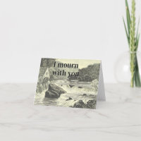 Traditional, Vintage Look Mourning Sympathy Card