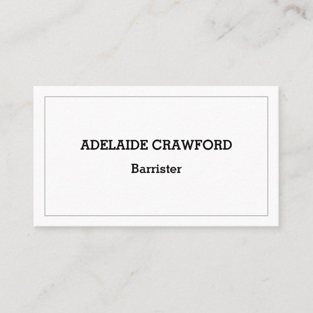 Traditional, Vintage, Professional Business Card (Front)
