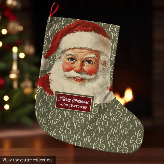 Traditional Vintage Santa Claus Stocking Holiday (Traditional Vintage Santa Claus Stocking Holiday Gift)