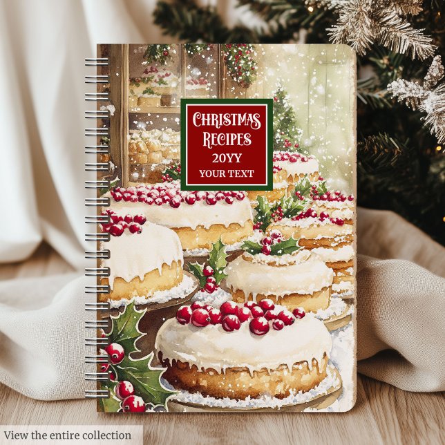 Traditional Watercolor Holiday Recipe Journal (Traditional Watercolor Holiday Recipe Journal)