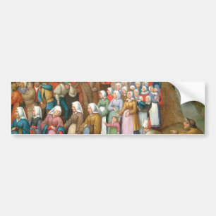 Traditional Wedding Procession (Vintage Art) Bumper Sticker