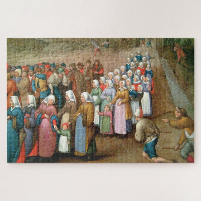Traditional Wedding Procession (Vintage Art) Jigsaw Puzzle (Horizontal)