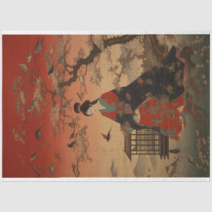 Traditional Woodblock Japan Women Portrait Tissue Paper