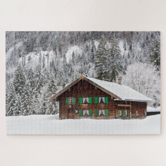 Traditional wooden house in Bavaria, Germany Jigsaw Puzzle