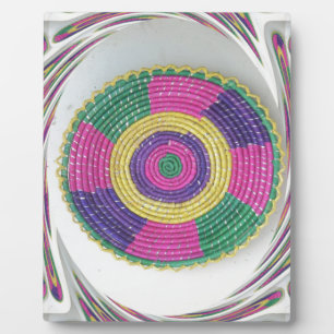 Traditional Woven Plate whirl Plaque