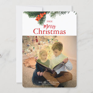 Traditional Wreath Christmas Card