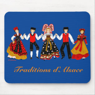 Traditions d'Alsace, France Mouse Mat