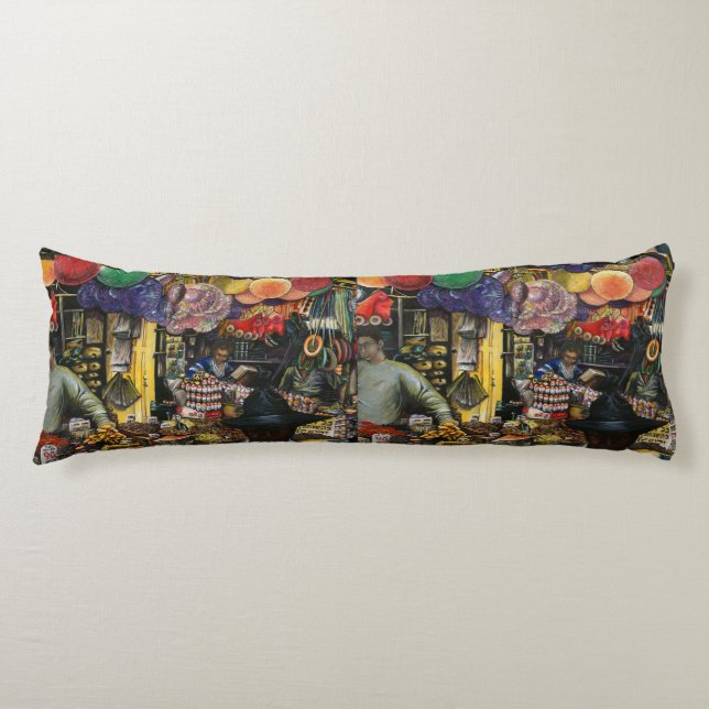 Traditions of Ancient Commerce, Jerusalem Body Cushion (Front)