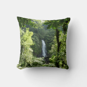 Trafalgar Falls Tropical Rainforest Photography Cushion