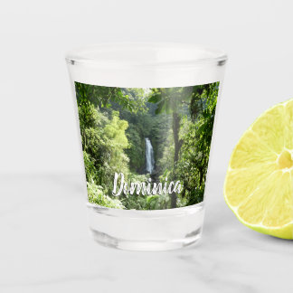Trafalgar Falls Tropical Rainforest Photography Shot Glass