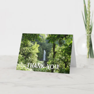 Trafalgar Falls Tropical Rainforest Photography Thank You Card
