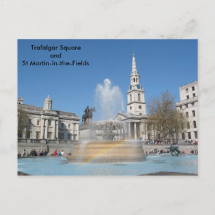 Trafalgar Square and St Martin-in-the-Fields Postcard