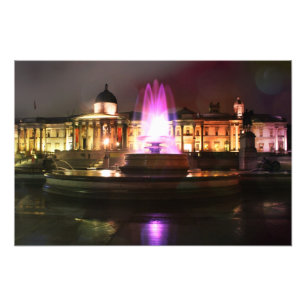 Trafalgar Square Fountain Photo Print