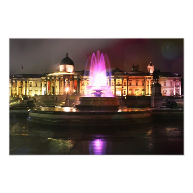 Trafalgar Square Fountain Photo Print (Front)