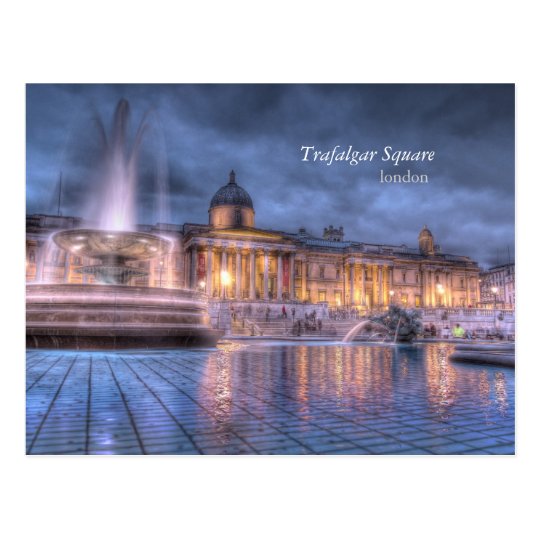 Trafalgar Square in London Postcard
