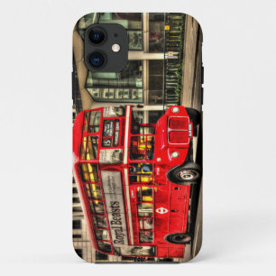 Trafalgar Square London Double Decker Bus iPhone 11 Case