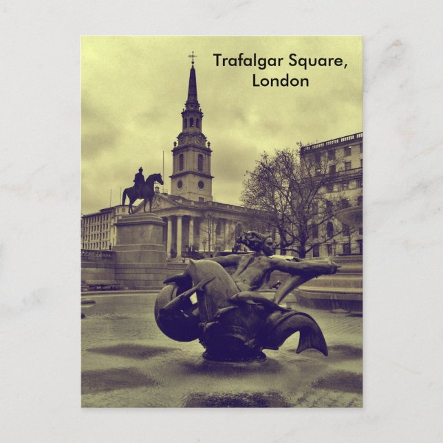 Trafalgar Square,London Postcard (Front)