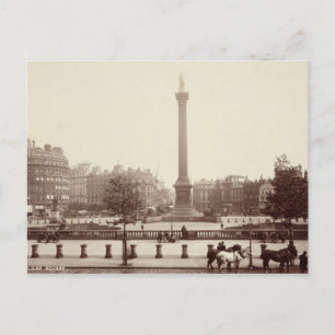 Trafalgar Square, London (sepia photo) Postcard