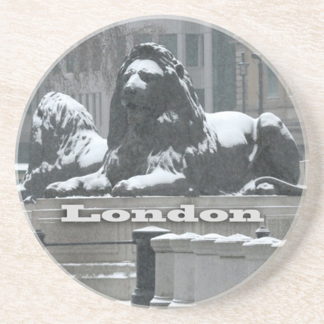 Trafalgar Square London - Snow Coaster (Front)