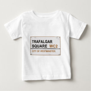 Trafalgar Square London - Vintage sign Baby T-Shirt
