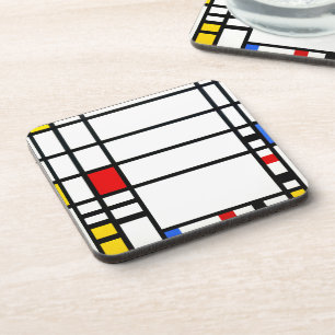 Trafalgar Square - Piet Mondrian - Modern Art Coaster