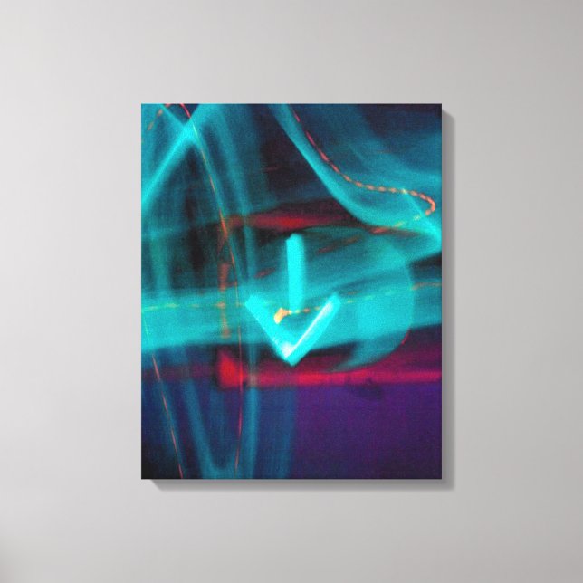 Traffic Arrow Fine Art Canvas Print (Front)