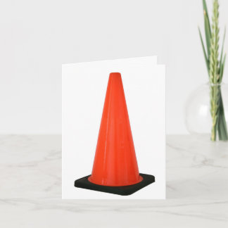 traffic cone card