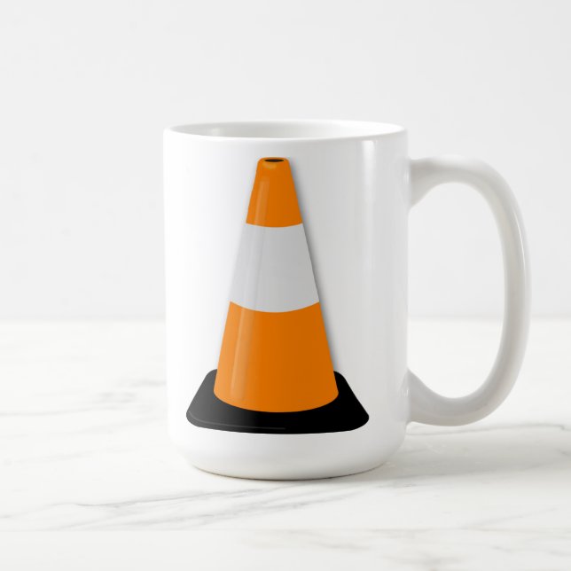Traffic Cone Coffee Mug (Right)