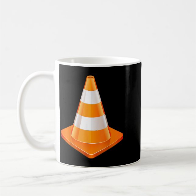 Traffic Cone Halloween Costume Coffee Mug (Left)