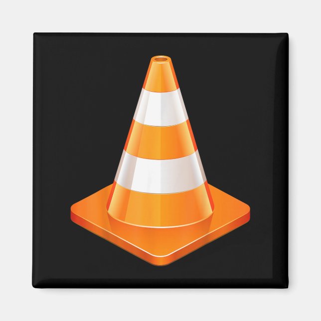 Traffic Cone Halloween Costume Magnet (Front)