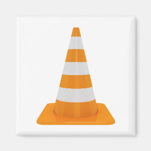 Traffic cone magnet